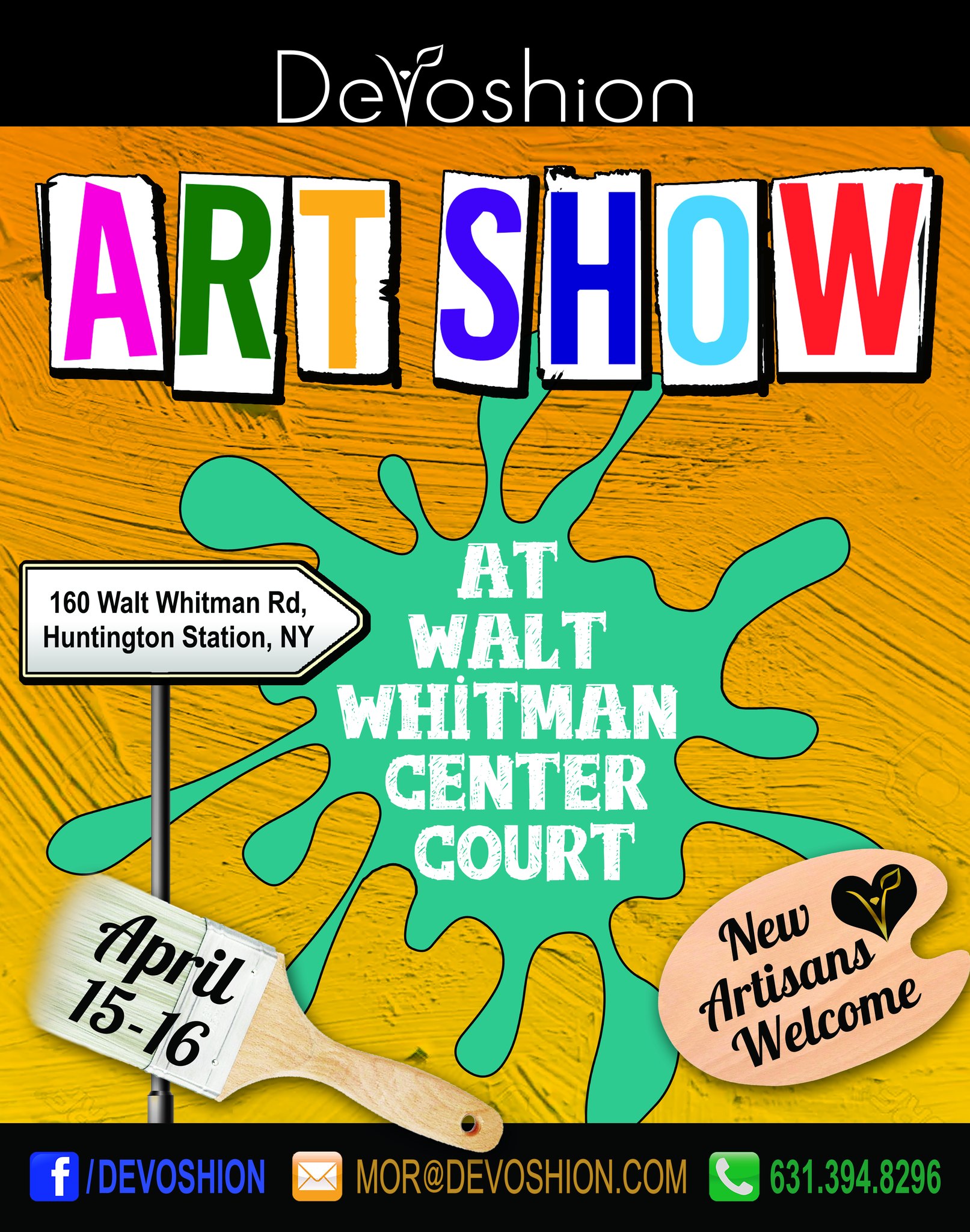 Art Show / Fair @ Devoshion inside the Walt Whitman Shops in Huntington NY  - Living Huntington
